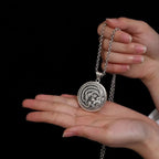 Silver-Tone Phoenix Pendant Necklace — Hollow Out