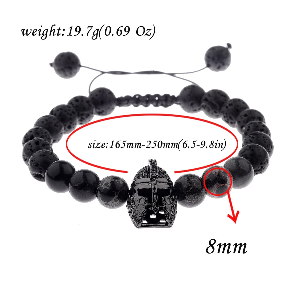Luxury Micro Pave CZ 8mm Disco Charm Men Bracelet Classic Hematite Beaded Woven Bracelets Bileklik Women Jewelry