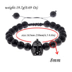 Luxury Micro Pave CZ 8mm Disco Charm Men Bracelet Classic Hematite Beaded Woven Bracelets Bileklik Women Jewelry
