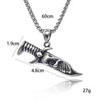 Men's Necklace Stainless Steel Skull Pendant Vintage hip-hop Jewelry Silver Color Male Neck Chain Punk Jewelry