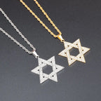 Iced Out Star of David Gold Pendant
