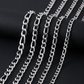 Figaro Steel Chain 316L 5mm/7mm/9mm