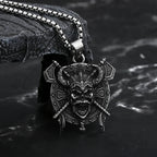 Biker 2024 New Punk 316L Stainless Steel Unique Style Viking Roman Helmet Mask Knight Axe Wrrior Pendant Necklace For Man Women