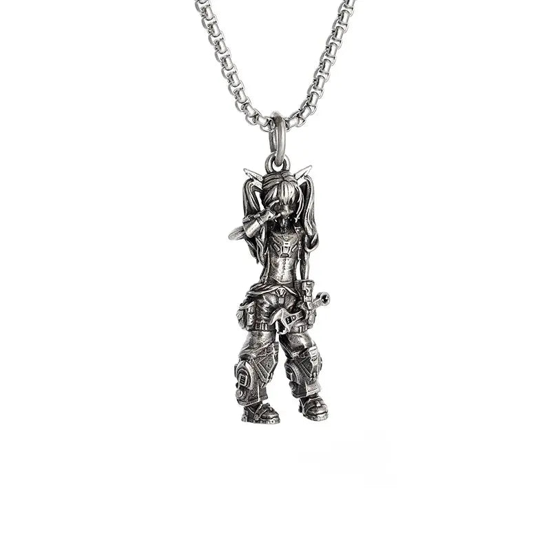 Vintage Punk Inverted Pentagram Satanic Goat Necklace Pendant for Men Unique Pagan Amulet Jewelry
