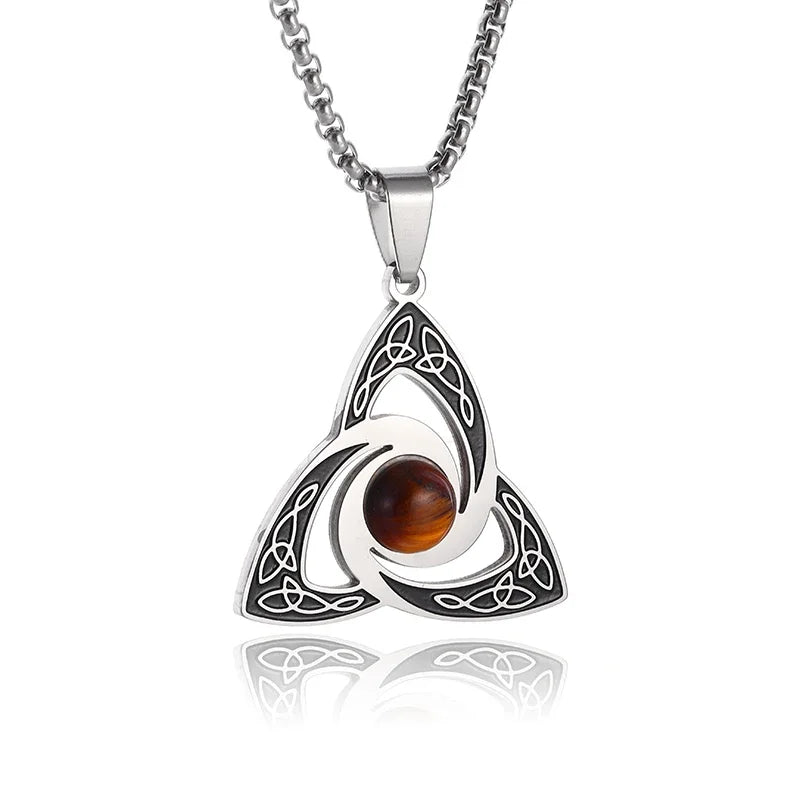 Celtic Trinity Knot Pendant Necklace — Zinc Alloy