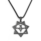 Statement Black Chain Necklace — Stainless Steel