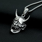 Prajna Demon Skull Pendant — Stainless