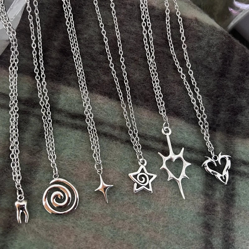 Heart Silver Pendant Necklace