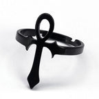 Ankh Cross Ring — Stainless Steel