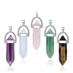 Amethyst Crystal Pendant Necklace