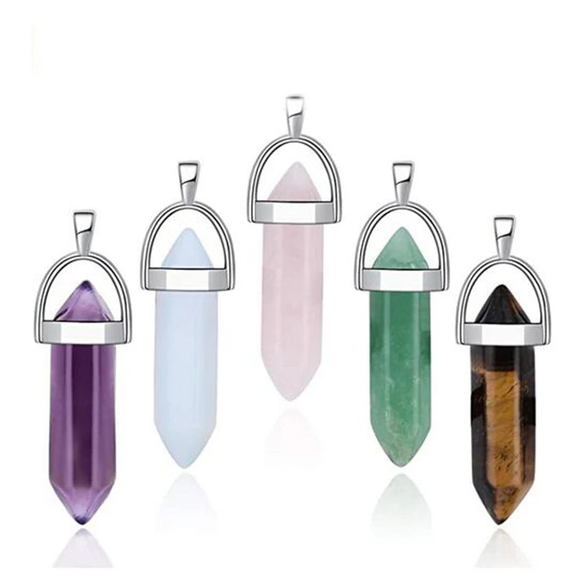 Amethyst Crystal Pendant Necklace