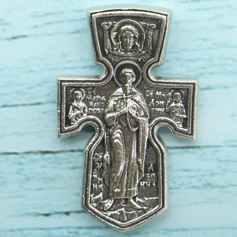 Crucifix Stainless Steel Pendant Necklace