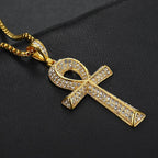 Cross Ankh Steel Pendant Egyptian Gothic