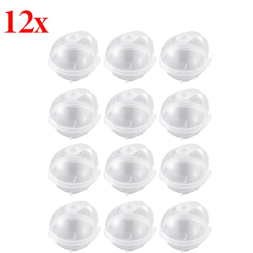 1/12x Round Ice Makers Ice Ball Mold Reusable Plastic Refrigerator Spherical DIY Moulds Kitchen Tools Quick Freezing