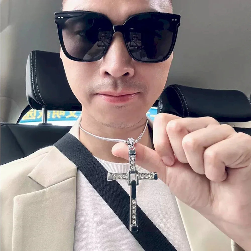 60cm Length Stainless Steel Pendant Necklace Solid 78*45mm Big Size Cross Men Waterproof Neck Jewelry Drop Shipping