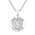 Saint Michael Faith Pendant Necklace — Stainless Steel