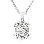 Saint Michael Faith Pendant Necklace — Stainless Steel