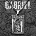 Angel Gabriel Pendant Necklace — Stainless Steel
