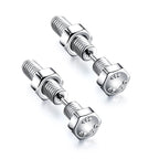 Gothic Nail Screw Piercing Stud Earrings — Stainless Steel