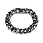 Male Retro Stainless Steel Cuban Chain Bracelet Men Hip Hop on the  Fashion hand Jewelry Miami Chain Bracelets For Boy Gift Hot