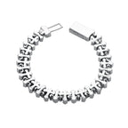 TOPGRILLZ Iced Out Cross Chain Bracelets Full Cubic Zirconia Charm Solid Back Copper Anklets With Box Clasp Fashion