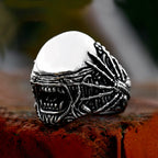 New Gothic 316L Stainless Steel Skull Ring Punk Hip Hop Fashion Skeleton Rings For Men Women Unique Biker Jewelry Halloween Gift