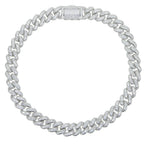 Iced Out Bling Miami Cuban Chain Necklace Gold Silver Color CZ Cubic Zirconia Link Men Women Hip Hop Jewelry