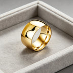 10MM Wide Trendy Stainless Steel Ring For Woman And Man Valentine's Day gift