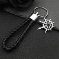 Gothic Silver Boomerang Keychain — Stainless Steel