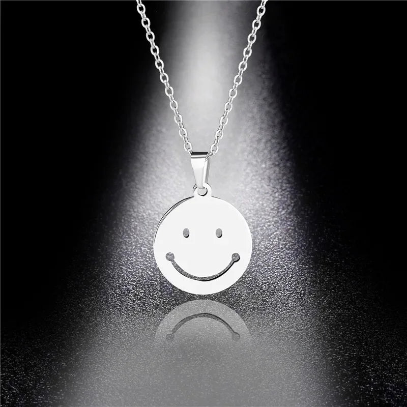 Star of David Heart Pendant Necklace — Stainless Steel