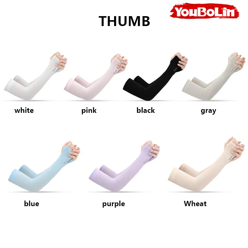 Outdoor Bicycle Fishing Sleeve Cover Colorful Sun Protection Arm Guard Cooling Sun Protection Arm Cooling UV Protection