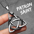 Viking Snake Pendant Necklace — Stainless Steel