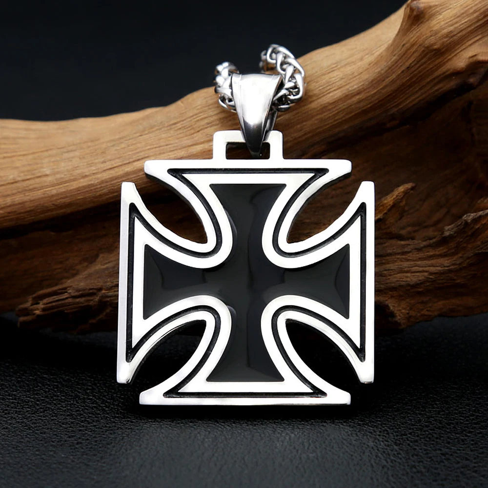 Cross Pendant — Stainless Steel