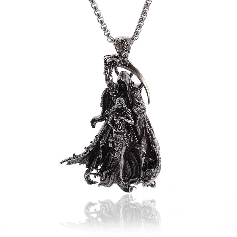 Skull Cross Pendant Necklace