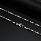 Braided Link Chain Choker Necklace — Stainless Steel
