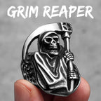 Skull Grim Reaper Ring Stainless Steel