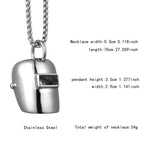 Fashion Punk Style Mask Men's Pendant Titanium Steel Hanging Neck Jewelry Student Hipster Hot Sale