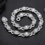 Iced Out Chain Necklace Colored Zircon 15MM