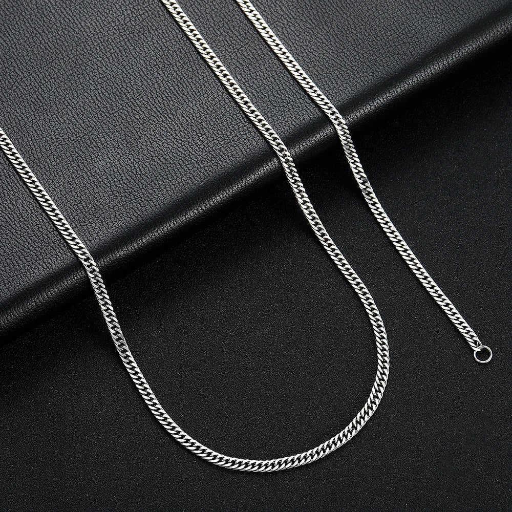 Gold Cuban Chain Necklace 4mm — Stainless Steel