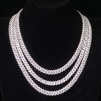 Iced Out Cuban Chain Necklace Stainless Steel 8MM