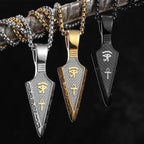 Eye of Horus Pendant Necklace — Stainless Steel