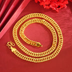 24K Gold Double Buckle Boss Necklace