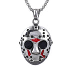 Stainless Steel Jason Mask Pendant Necklace Men Halloween Gift Biker Black Friday Necklaces High Quality Jewelry