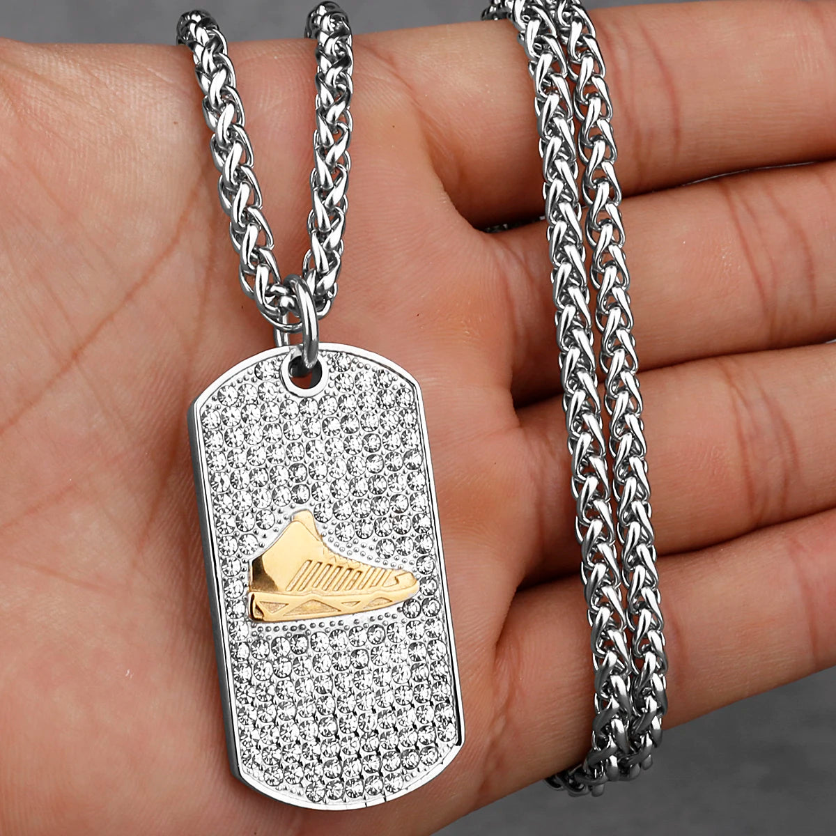 Minimal Pendant Necklace — Stainless Steel