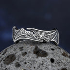 Movie 2022 News Personality Vintage Stainless Steel Feather Wings Ring With Skull Anels Male&Female Punk Boyfriend Gift