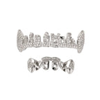 Edgy Trendy Irregular Hollow Star Fangs Teeth Grillz Hip Hop Rapper Street Fashion Halloween Party Wear Novelty Mouth