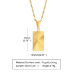 Sunburst Round Disc Pendant — Gold