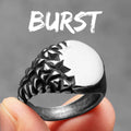 Gravel Texture Ring — Stainless Steel