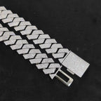 Iced Out Cuban Chain Necklace Stainless Steel 25MM