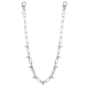 Punk Spike Wallet Chain Necklace — Zinc Alloy